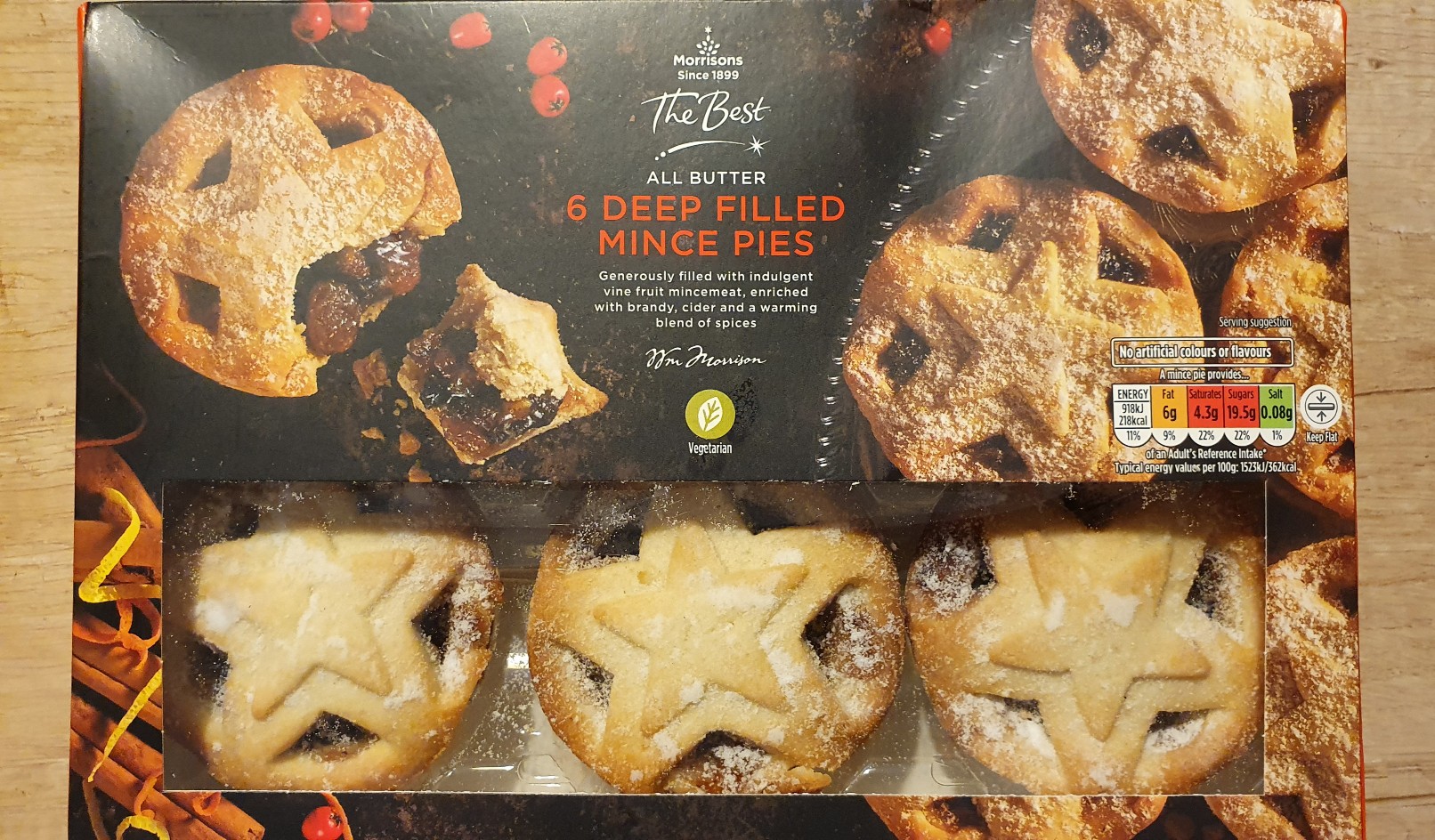 Morrisons 'The Best' All Butter Deep Filled Mince Pie Review 2020