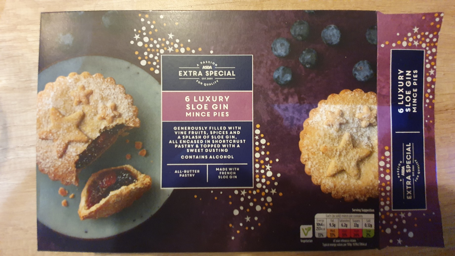 ASDA Extra Special Luxury Sloe Gin Mince Pie Review 2020