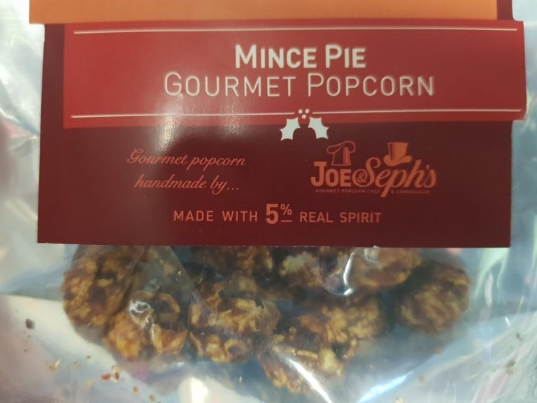 Joe&Sephs Gourmet Mince Pie Popcorn Review 2018