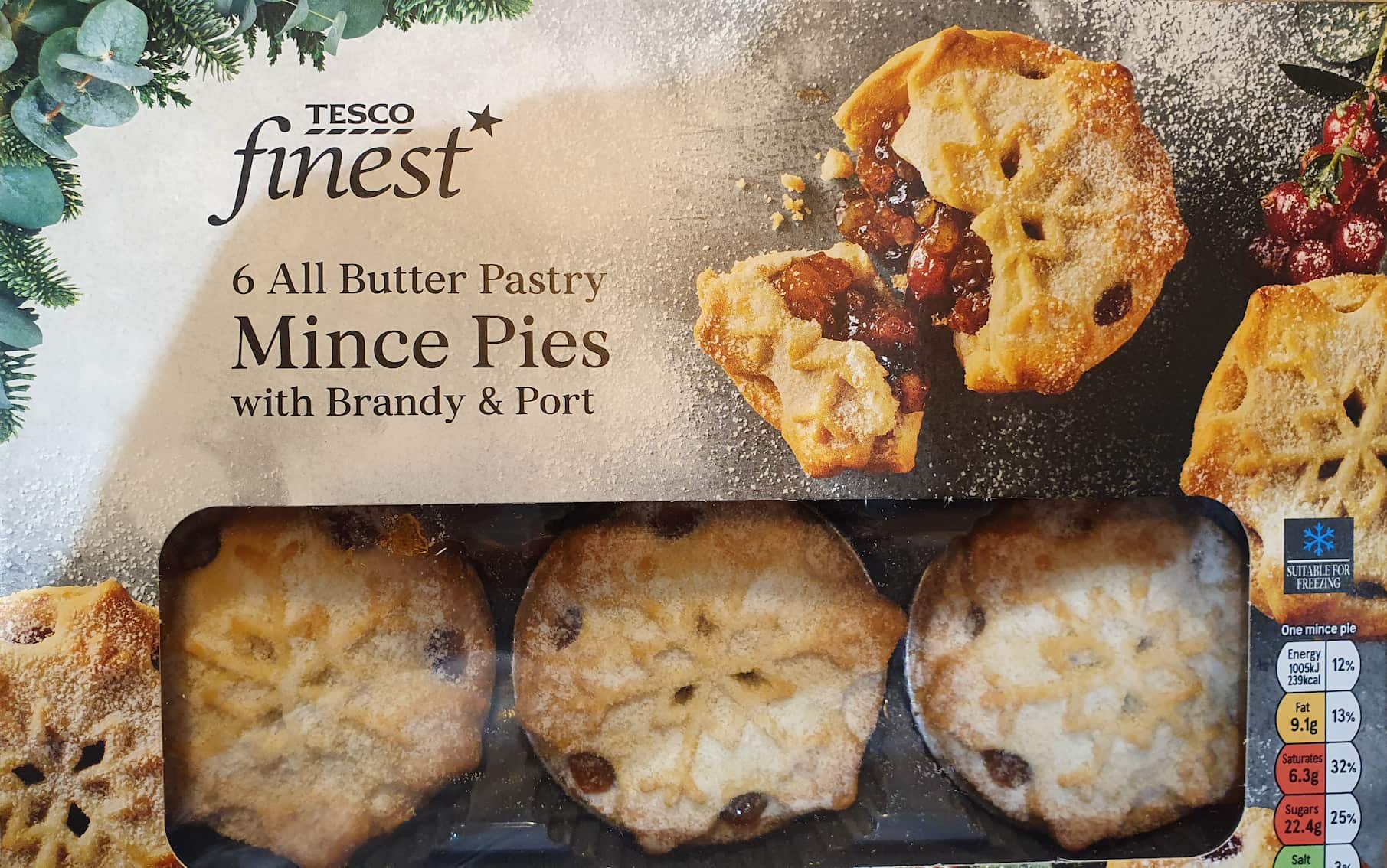 Tesco Finest All Butter Pastry Mince Pie Review 2021