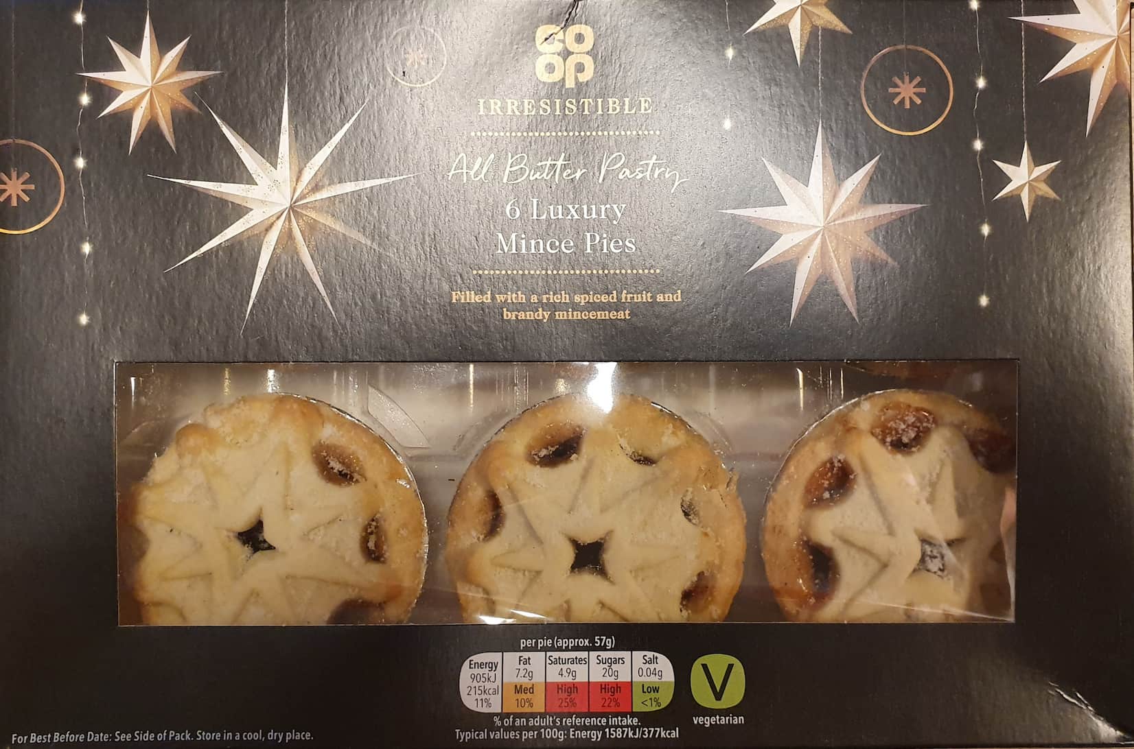Co-op Irresistible All Butter Pastry Luxury Mince Pie Review 2021