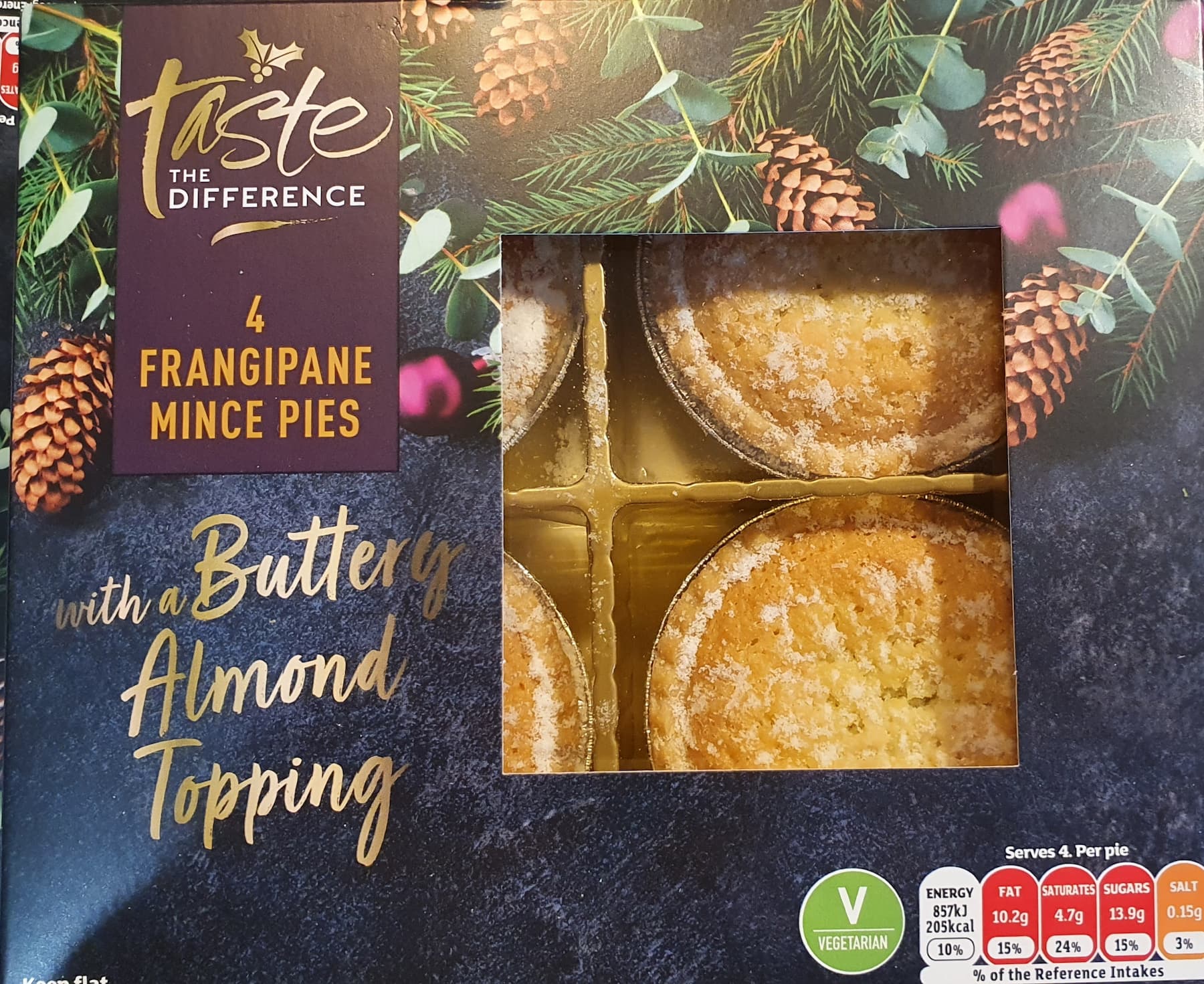 Sainsbury's Taste the Difference Frangipane Mince Pie Review 2021