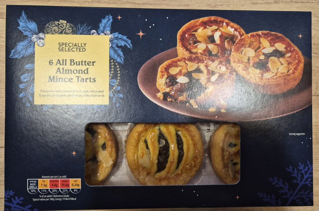 Aldi All Butter Almond Mince Tart Review 2024